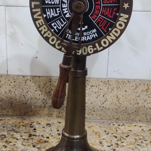 18&quot; Maritime brass  Ship Order Engine Working Telegraph. Engine Telegraph /Nautical Marine Telegraph Collectible Room & Office Décor home.