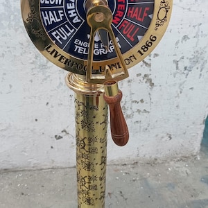 18&quot; Maritime brass  Ship Order Engine Working Telegraph. Engine Telegraph /Nautical Marine Telegraph Collectible Room & Office Décor home.