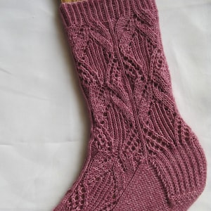 Knit Sock Pattern:  Tone Lace Sock Knitting Pattern