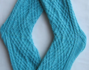 Knit Sock Pattern:  Moncton Cabled Socks Knitting Pattern