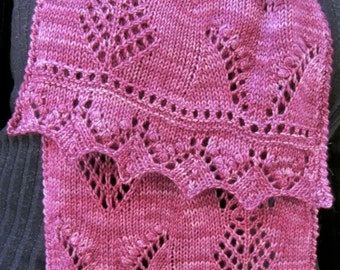 Knit Scarf Pattern:  Nelly Dell's Favorite Estonian Scarf Knitting Pattern