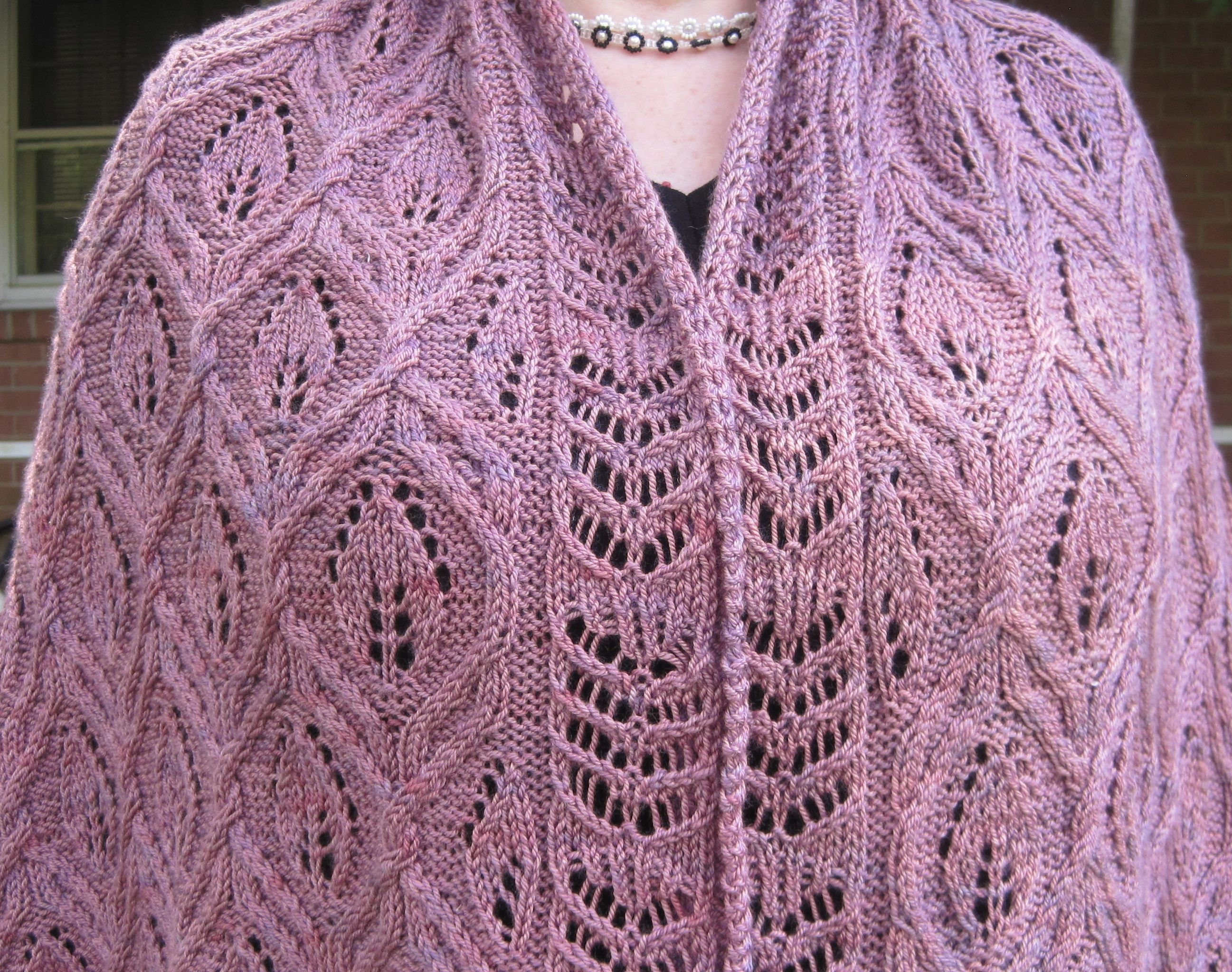 Lace Cable Shawl Free Knitting Pattern Knitting Pattern My XXX Hot Girl
