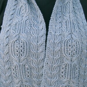 Knit Scarf Pattern: Kofu Turtleneck Cabled Scarf Knitting Pattern image 5