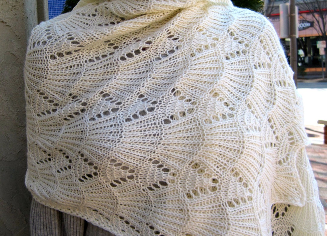 Knit Shawl Pattern: Bavarian Lace Wrap Knitting Pattern - Etsy