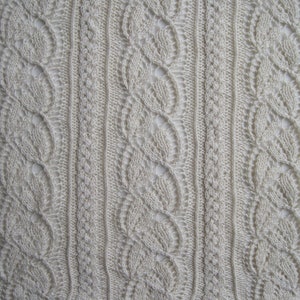 Knit Shawl Pattern: Cabled Dayflower Shawl Knitting Pattern image 2