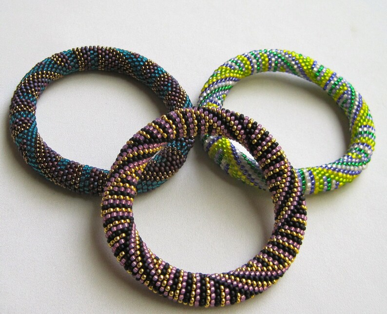 Bead Crochet Pattern: the Pharoah's Triad of Mini Patterns - Etsy