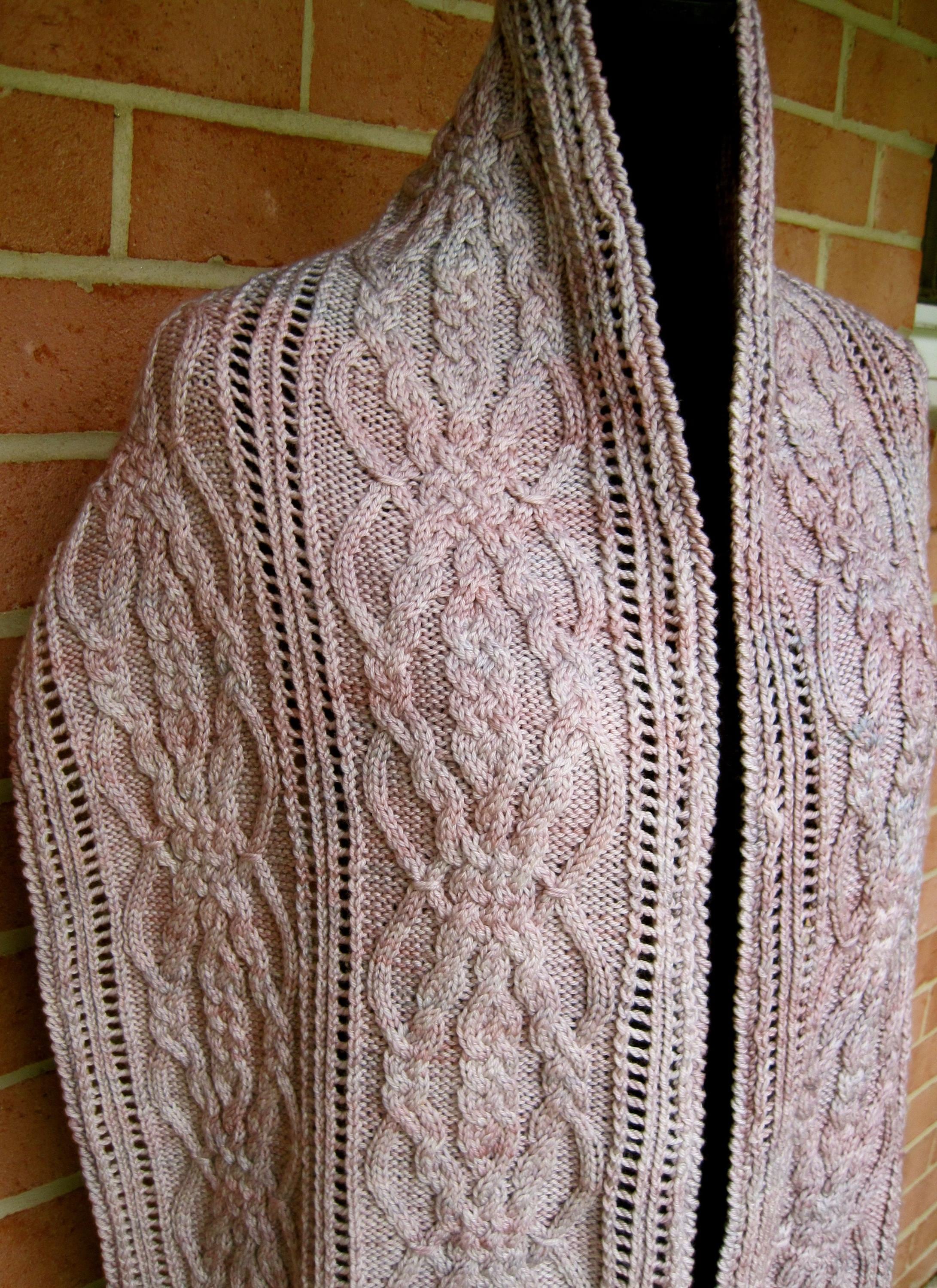 Knit Stole Pattern: Cabled Japanese Lace - Intermediate Knitting (PDF  Pattern) - Etsy