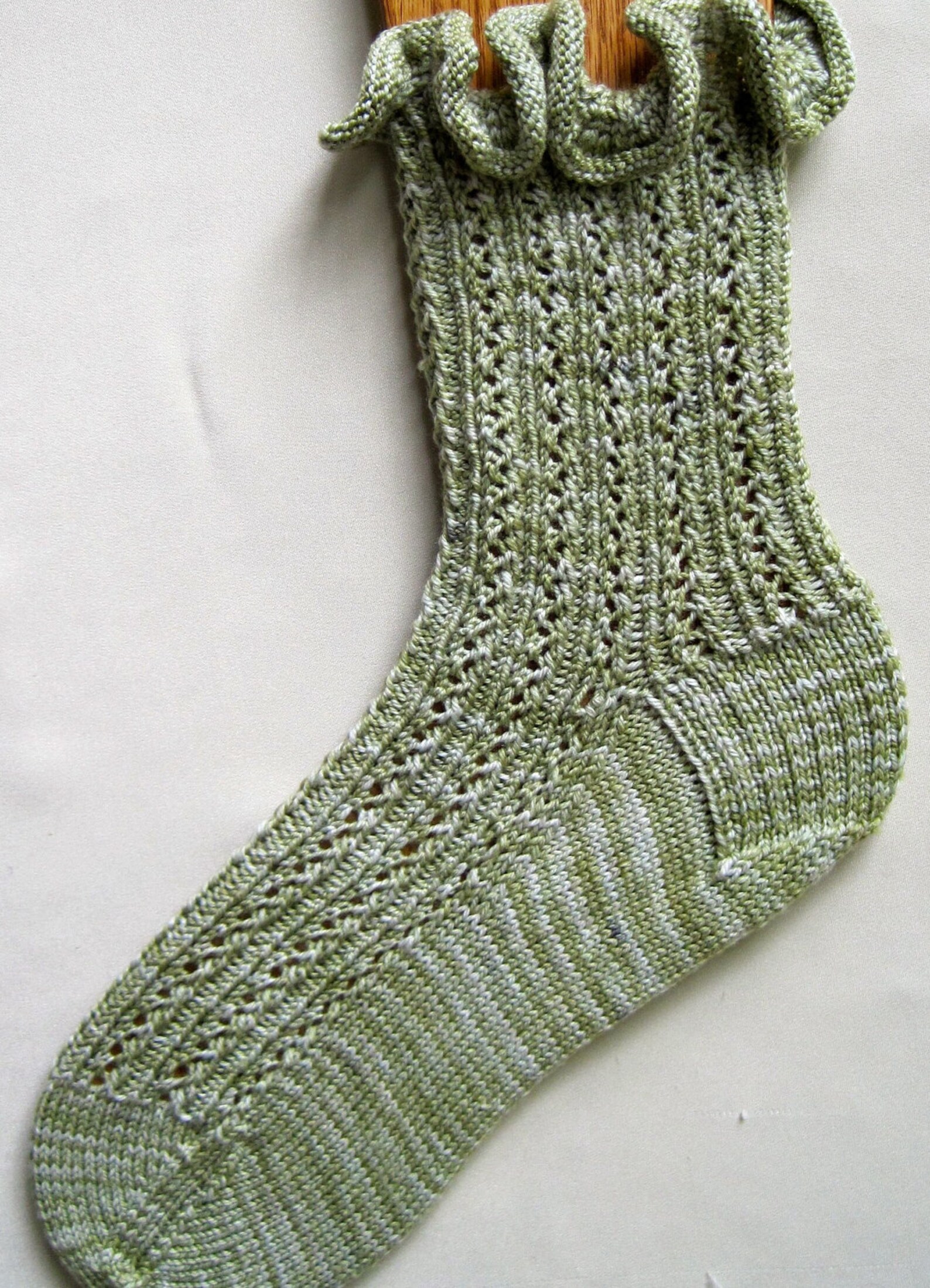Knitted Ruffle Socks Pattern Lace Rib Knit Sock Pattern: Ruffle Option (PDF Pattern) - Etsy