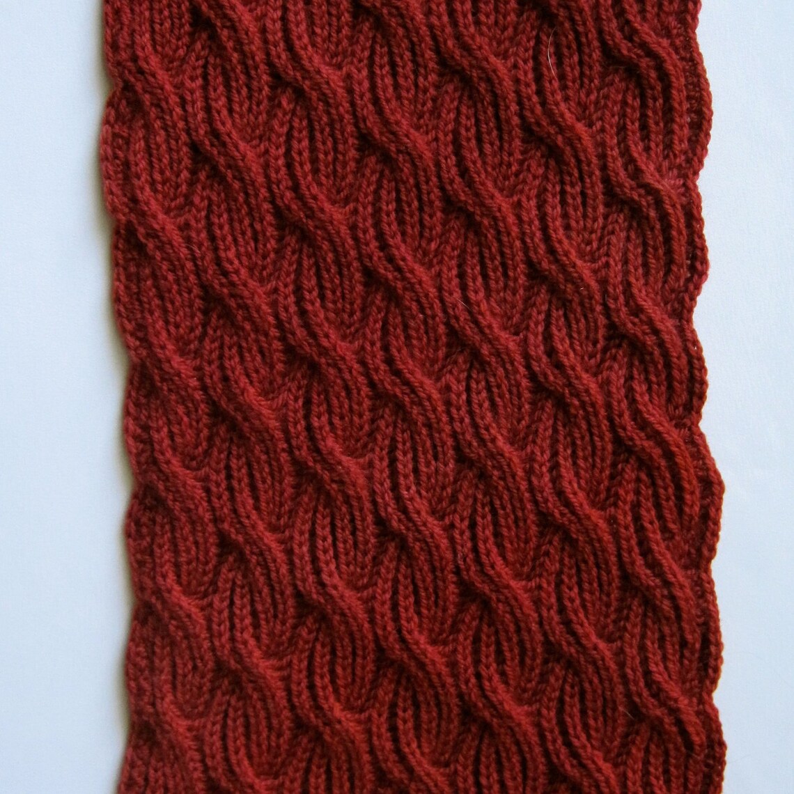 Knit Scarf Pattern: Brioche Cabled Turtleneck Scarf Knitting - Etsy