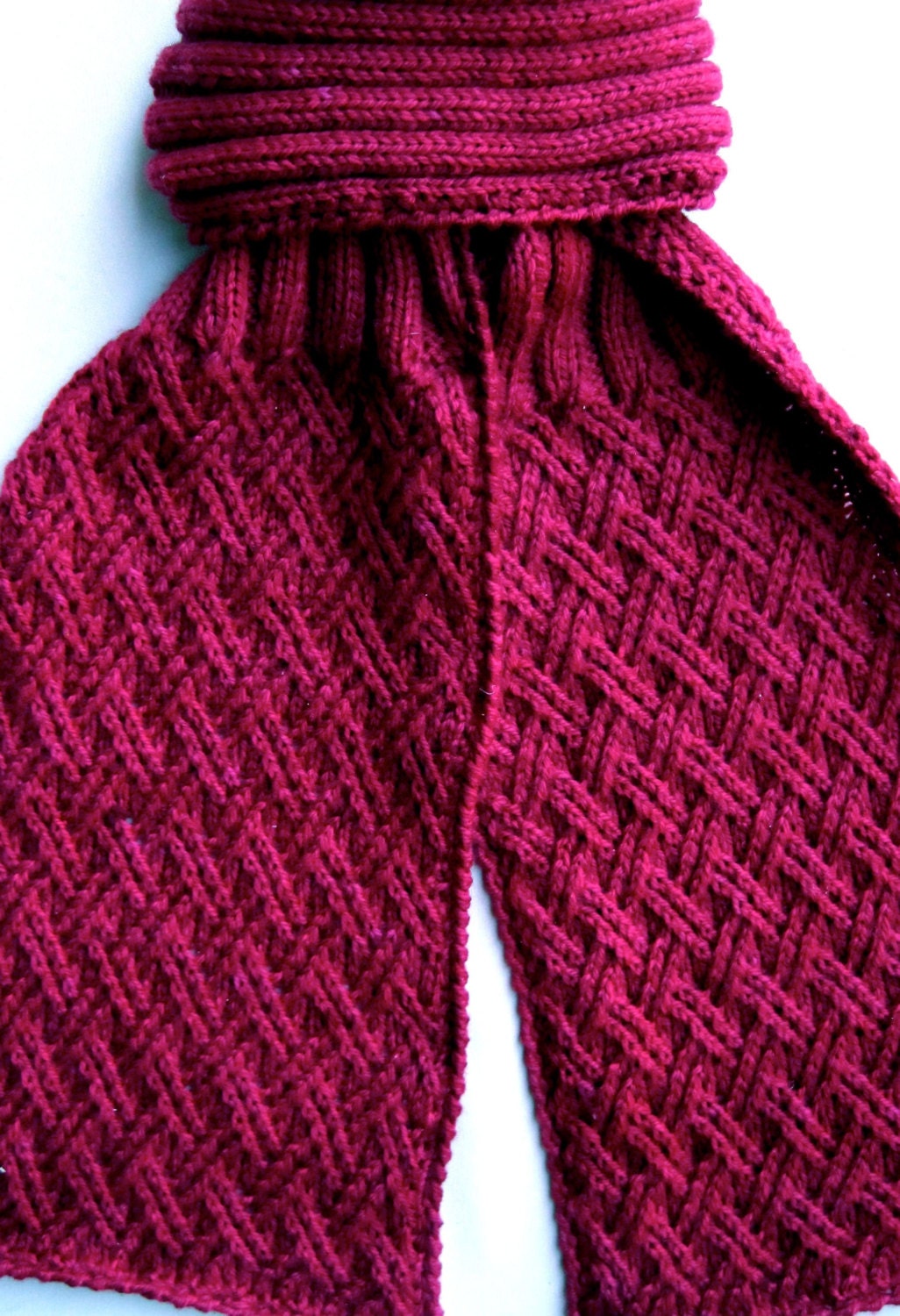 criss cross scarf pattern