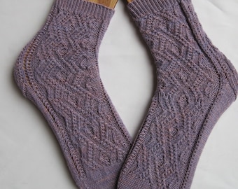 Twisted Knit Sock Pattern: Reiman's Design (PDF Pattern)