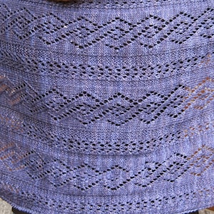 Knit Shawl Pattern:  The Netherlands Knit Wrap Knitting Pattern