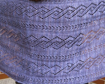 Knit Shawl Pattern:  The Netherlands Knit Wrap Knitting Pattern
