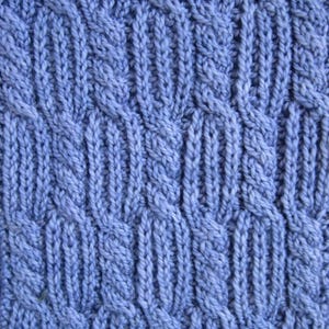 Brioche Knit Scarf Pattern:  L  Erreur Cable and Brioche Knitting Pattern