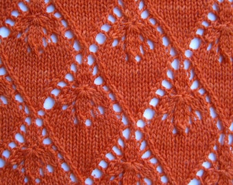 Knit Shawl Pattern:  Mandarin Lace Shawl Knitting Pattern