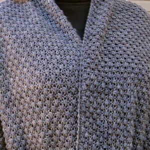 Knit Wrap Pattern: Warm Bramble Lace Pocket Shawl Pattern image 2