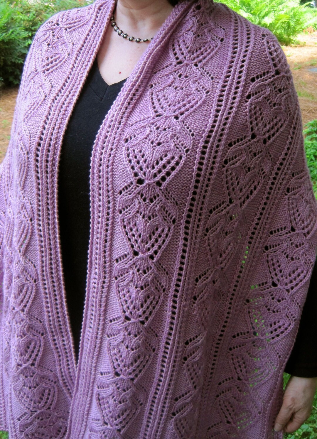 Japanese Knit Shawl Pattern Onojo Japanese Cluster Lace Knit Shawl
