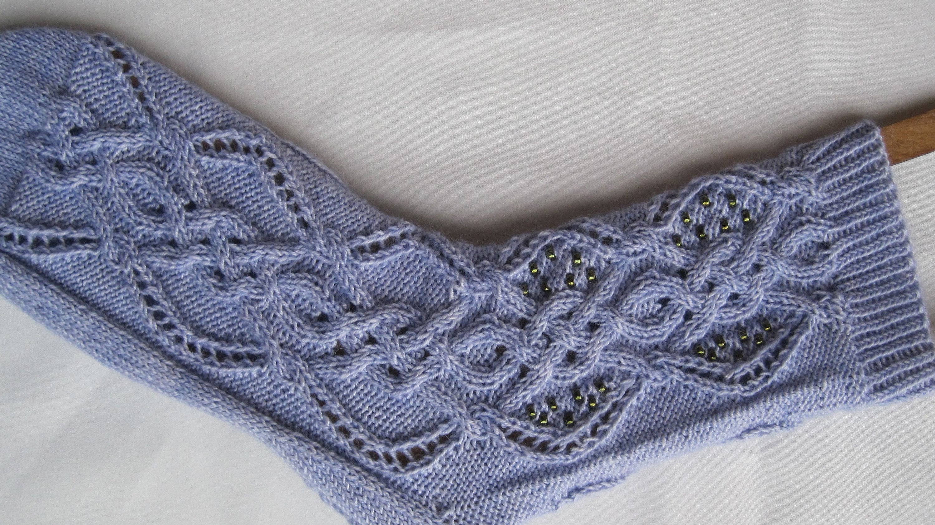 Halifax Beaded Cable Knit Sock Pattern (PDF Pattern) - Etsy