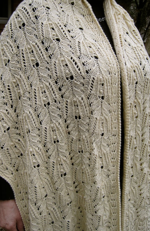 Knit Shawl Pattern Futano Bobble And Lace Shawl Knitting Pattern Knit Shawl Pattern Futano Bobble And Lace Shawl Knitting Pattern
