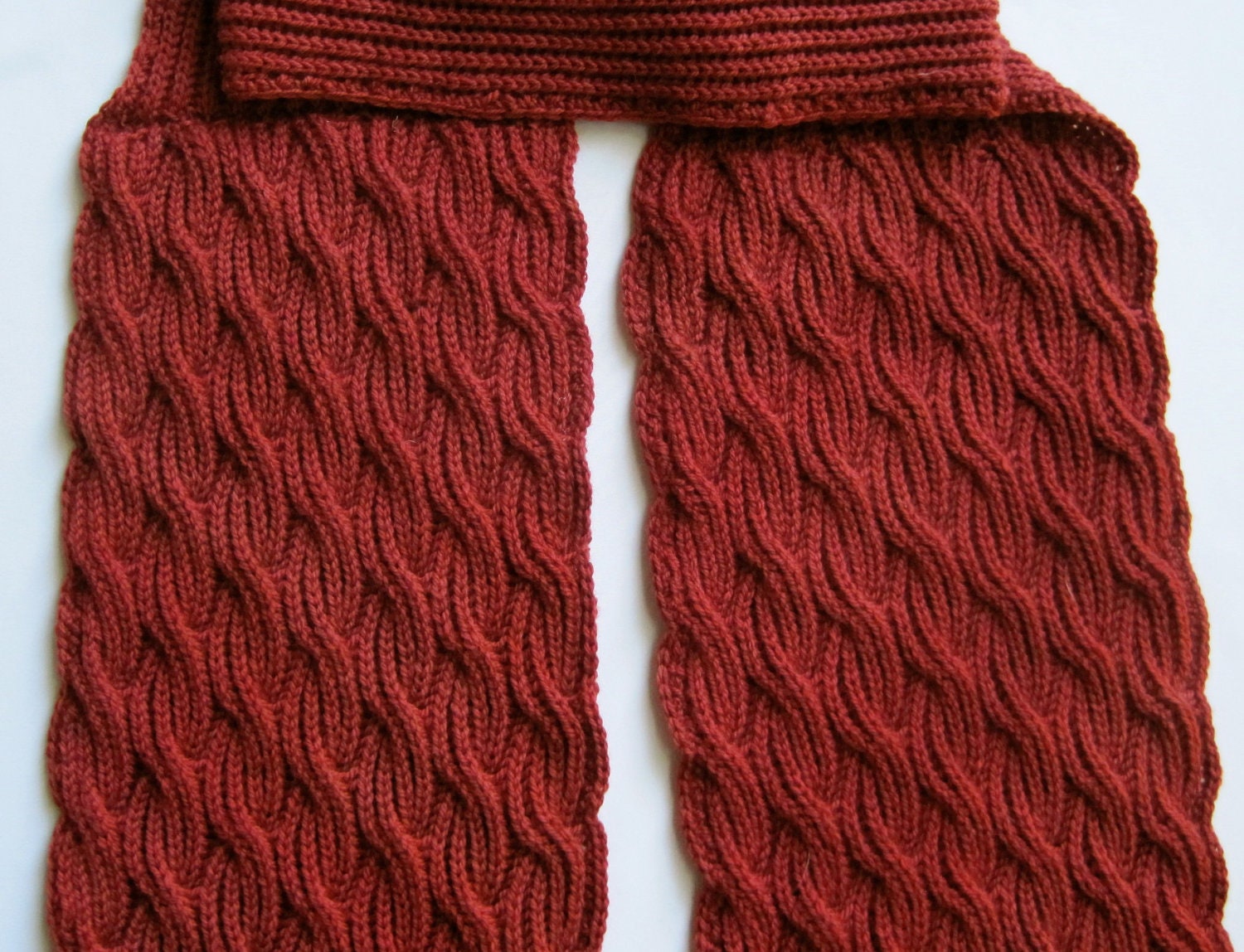 Knit Scarf Pattern: Brioche Cabled Turtleneck Scarf Knitting - Etsy