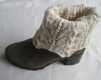 Knit Boot Cuffs:  Orlay Knitted Boot Cuff Pattern