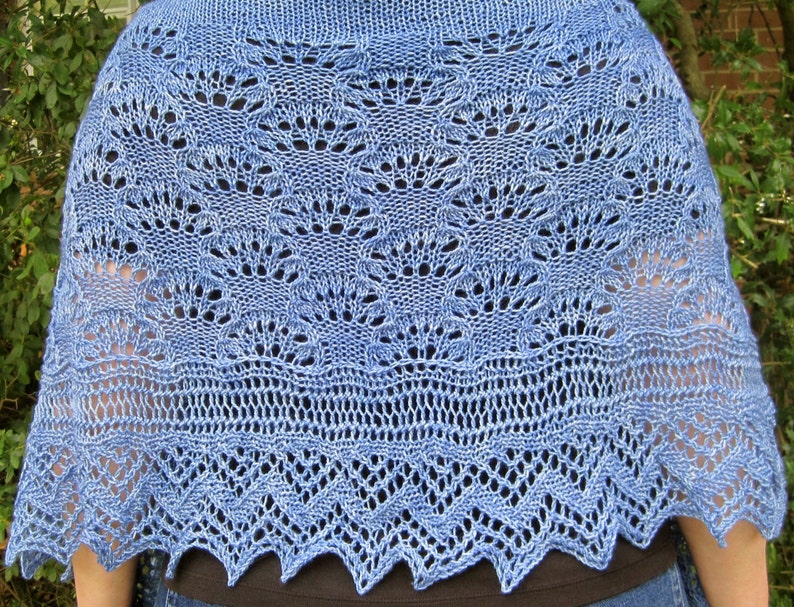 Knit Shawl Pattern: Pitlochry Long Wingspan Shawl | Etsy