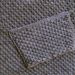 Knit Wrap Pattern: Warm Bramble Lace Pocket Shawl Pattern image 4