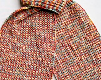 Knit Scarf Pattern:  Single and Double Brioche Stitch Scarf Knitting Pattern