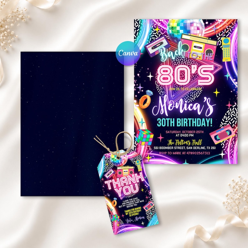 80s Invitation,Retro 80s Birthday,80s Birthday,80s Birthday Party,80s Party Invitation,80s Rock Party,Retro 80s Invitation,1980s Invitation,Digital Art,Digital Download,Invitations Wedding,Birthday Gift,Birthday Card