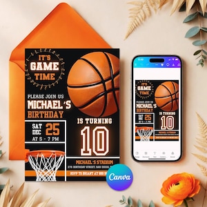 Editable Basketball Birthday Invitation, Sports Party Birthday Invitation, Sports Theme, Kids Birthday Party, Printable Basketball Invites
Text Message invite,editable invitation,birthday,Basketball Invites,Sports Invitation,Basketball Invite,Birthday Invitation,Sports Birthday,Basketball theme,ball invitation,sport invitation,Basketball Fire