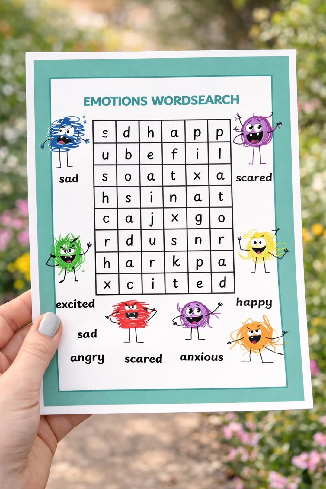 Emotions Word Search Puzzle | Social Emotional Learning (digital ...