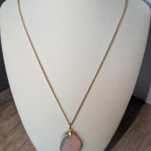Vintage Stone Pendant Necklace