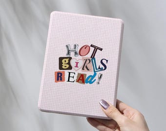 Hot Girls Read Kindle Case Magnetic Back Detachable Magnetic Paperwhite 12th 7" Paperwhite 11th gen Kindle 2024 Kindle Clear Back Kobo Case
