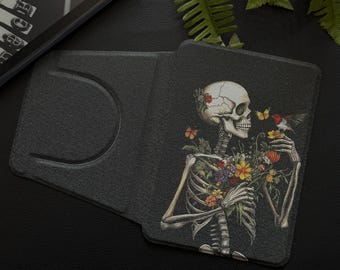 Kindle magnétique amovible, étui pour Kindle Paperwhite Skull, Kindle 11e génération, Paperwhite 12e 7, fond transparent pour Kindle, étui Kobo, Kindle colorsoft