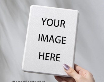 Your photo Kindle Custom Case Magnetic back Kindle Detachable Magnetic Personalized Kindle Case Kobo Case Clear back Paperwhite 12th 11th