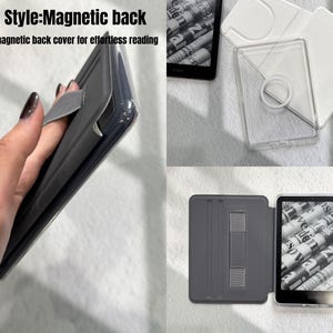 Custodia per Kindle Dragon con retro magnetico rimovibile, custodia per Paperwhite 12a edizione 7", custodia per Paperwhite 11a edizione 6,8", custodia per Kindle Colorsoft 7" con retro trasparente, custodia rimovibile per Kobo. immagine 6