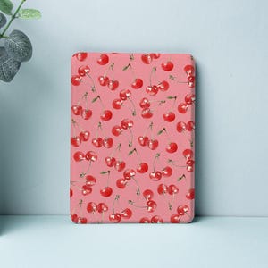 Cherry Kindle Case, Kobo Case: Protective Auto Sleep/Wake Cover, Clear Back
