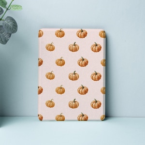 Cute Pumpkin Kindle Case, Kobo Case: Protective Auto Sleep/Wake Cover, Clear Back