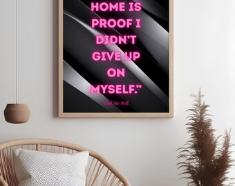 Luxury Neon Pink Quote Posters – Inspirational Digital Download Set, Empowerment Wall Decor for Women