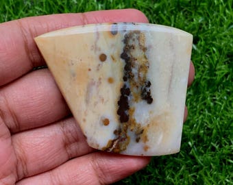 Polka Dot Agate Cabochon: Natural Gemstone, Jewelry Making, 113 Carat