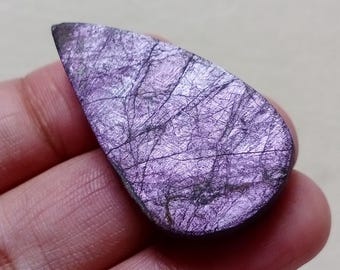 Natural Purpurite Druzy Cabochon – Purple Healing Crystal Stone