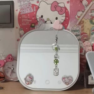 Acessório para corrente de telefone, pingente criativo de contas feito à mão com sino de vento, pingente de contas, livro de cartão, pingente de telefone celular, pingente de bolsa