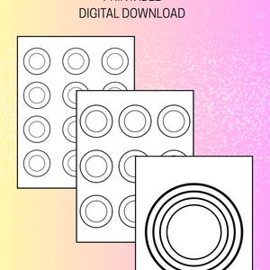 Macaron Template Bundle | All Sizes for Perfect Macarons | A4 AND US Letter PDF