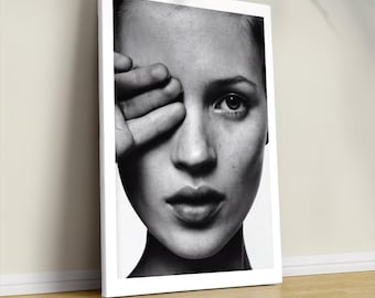 Kate Moss Photography Print, Fashion Wall Art, Girl Room Decor