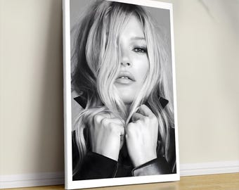 Kate Moss Photography Print, Fashion Icon Wall Art