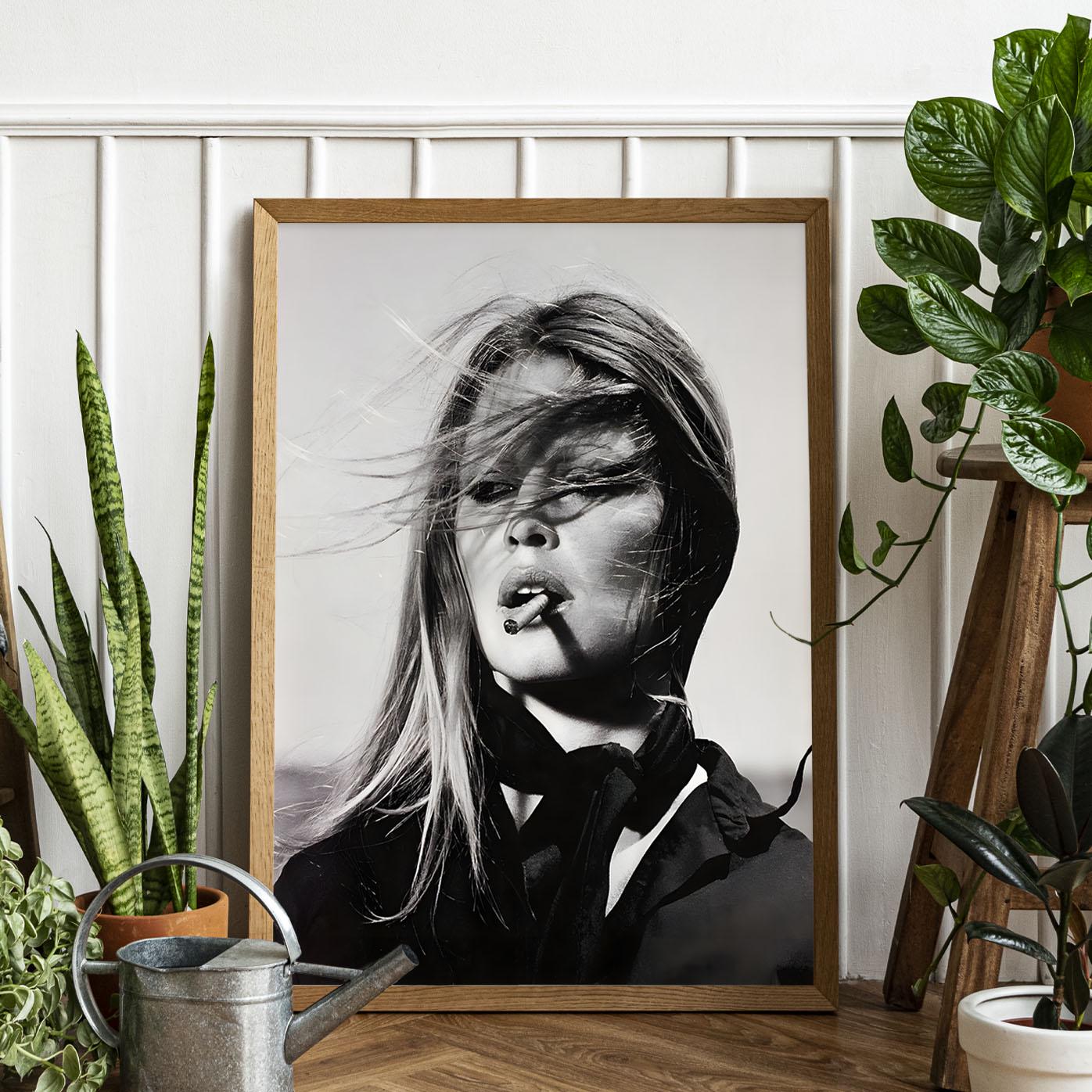 Brigitte Bardot Smoking Print