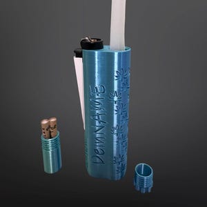 Gepersonaliseerde Clipper Case/Aansteker Case met Pre-Roll Compartiment en Geheim Zakje