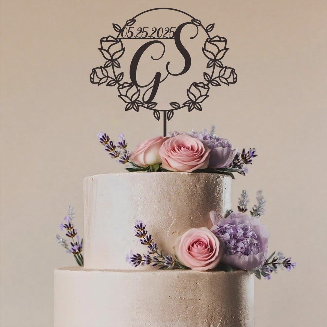 Custom Couple Letters Cake Topper,cake Topper for Wedding,personalized ...
