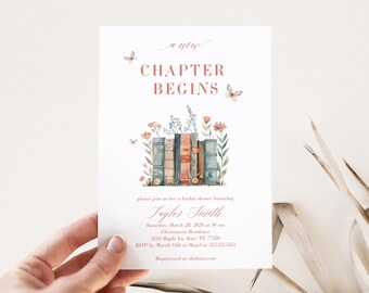 Invitación para despedida de soltera con temática de cuento de hadas: (Archivo JPG de 5x7 pulgadas, plantilla editable)