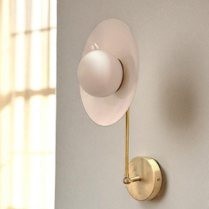 Handmade  Elegant Modern Wall Flush Mount Light Lamp Mid Century Pendant 1 Light Wall Sconce Home Light Lamp Decor
